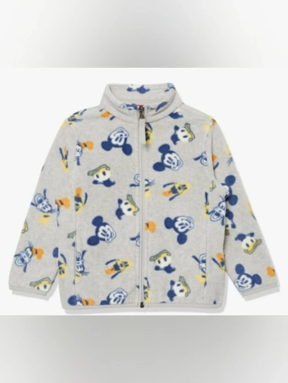Disney Mickey Mouse & Friends.. Gray Fleece Full Zip Hoodie..Brand New..